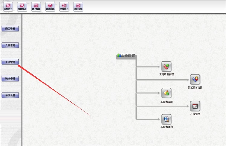 Personal Enterprise Archive Management System Medarbejdere Uddannelsesmaterialer Lønarbejder Statistik over menneskelige ressourcer Software(图7)