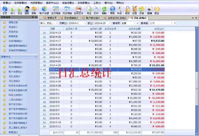 Finansiel regnskabssoftware V4.32 Indtægter og udgifter Regnskaber tilbagebetaling Lån Kassestyring Bogføring(图3)